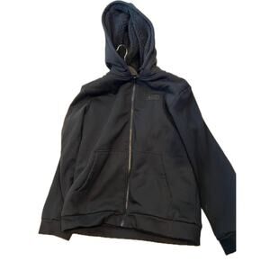Pioneer Camp Black Zip Up Hoodie Mens XL